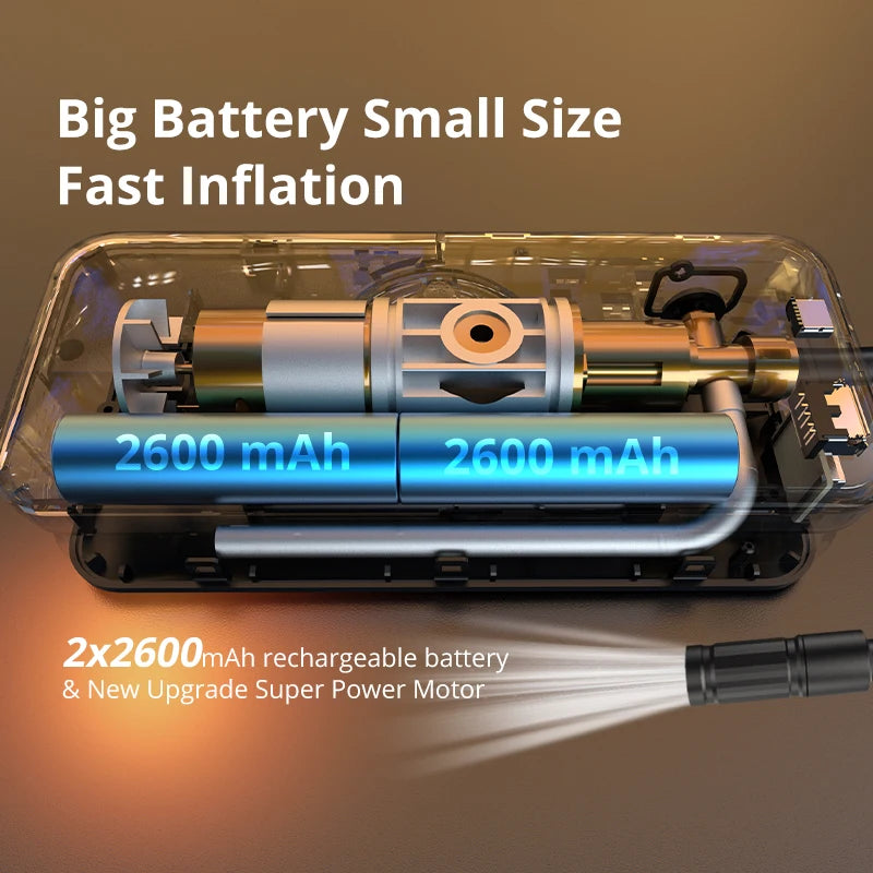 Rechargeable Digital Tyre Inflator & Power Bank