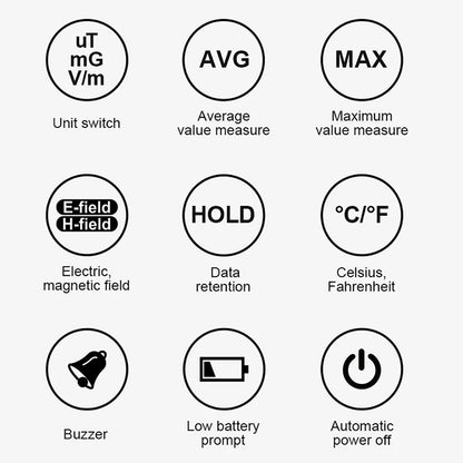 Digital EMF Meter – Electric & Magnetic Field Detector
