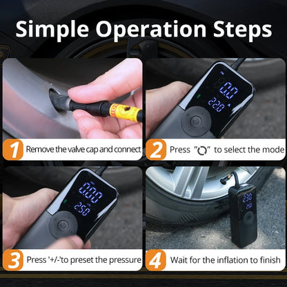 Rechargeable Digital Tyre Inflator & Power Bank