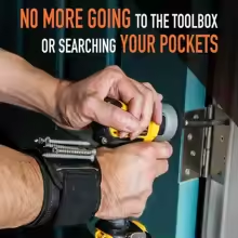 Magnetic wristband keeping screws close while working